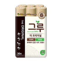 그루 THE 오리지널 3겹 천연펄프 롤화장지 30m, 30롤, 1개