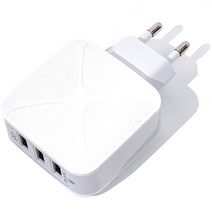 [ar기기] 에이투 3포트 퀄컴 QC 3.0 고속 USB 멀티 충전기 AR0101, 1개