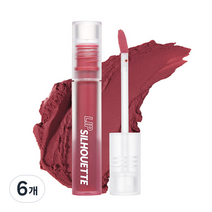 아임미미 립 실루엣 매트 벨벳 틴트 4ml, 07 클래시 로즈, 6개