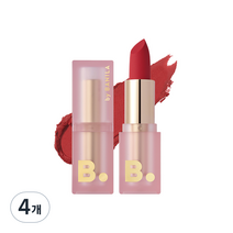 비바이바닐라 벨벳 블러드 베일 립스틱 3.7g, RD03 레드 스웨이드, 4개