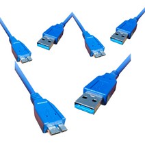 랜스타 USB 3.0 마이크로 B 케이블 LS-USB3.0-AMMIC-3M, 3개, 3m