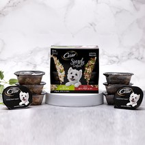 시저 반려견용 심플리 닭고기 37g x 4p + 쇠고기 37g x 4p 버라이어티 세트, 8세트