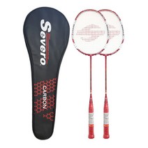 세베로 카본 입문용 배드민턴 라켓 83g 4u5 2p, 폰테 80 파워(레드), 1세트