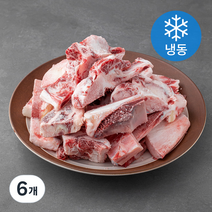 국제식품 한우 잡뼈 탕용 (냉동), 1kg, 6개