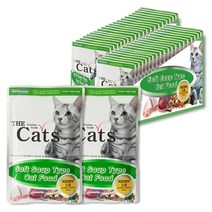 더캣츠 소프트 스프 타입 고양이간식 파우치, 치킨 + 연어 혼합맛, 40개