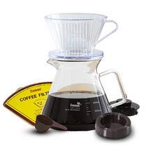코맥 커피 드립 세트 600ml, 혼합색상, 1세트