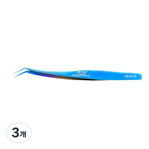 비투스 속눈썹 핀셋 MCS 시리즈 VETUS MCS-20, 블루코팅, 3개