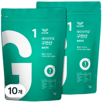 레인보우샵 구연산 베이직 소독 세정제, 1kg, 10개