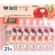 농협 국산 사과 당근 착즙주스, 100ml, 21개