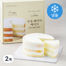 더메나쥬리 상하목장 우유 레이어 케이크 (냉동), 2개, 550g