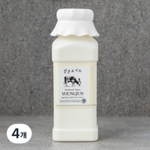 영준목장 수제 요거트 플레인, 4개, 500ml