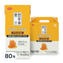 한미 완전두유 달콤한 고칼슘 아카시아꿀, 190ml, 80개
