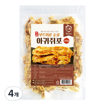 해야미 구운 순살 아귀쥐포채, 250g, 4개