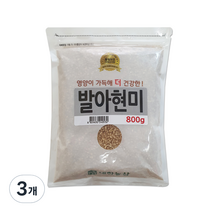 대한농산 발아현미, 800g, 3개