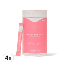 안국건강 저분자 콜라겐 비피더스 60p, 132g, 4통