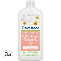 나떼쌍스 당나귀 밀크&카모마일 샤워 크림 바디워시, 500ml, 3개