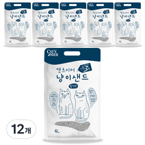 캣츠미어 냥이샌드 벤토나이트모래 활성탄, 4L, 12개