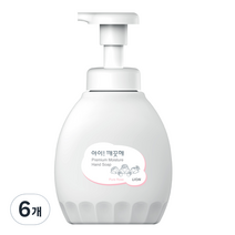 아이깨끗해 프리미엄 모이스처 핸드워시 퓨어로즈, 450ml, 6개