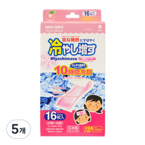 코쿠보 열 냉각시트 어린이용 복숭아향, 16개입, 5개
