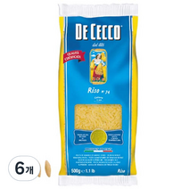 데체코 리소 파스타, 500g, 6개