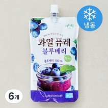자연원 요리조리 과일퓨레 블루베리 (냉동), 230g, 6개