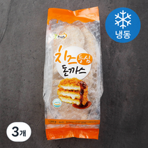 굿프랜즈 치즈등심돈까스 (냉동), 1000g, 3개