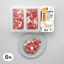 도드람한돈 돼지 앞다리 스마트팩 1등급 찌개용 (냉장), 200g, 6팩