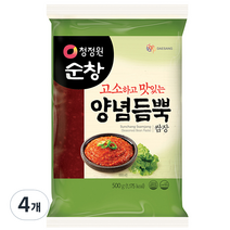 청정원 순창 양념듬뿍 쌈장 비닐, 500g, 4개