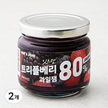 잇츠잼 트리플베리 80% 과일잼, 200g, 2개