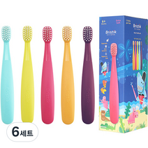 브리스틱 에르고 유아칫솔 세트, 혼합색상, 5개, 6세트