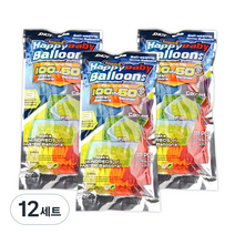 레츠토이 물풍선 다발 자동 제조기 3종 x 37p 세트, 랜덤발송, 12세트