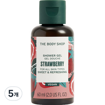 비에스케이코퍼레이션 스트로베리 샤워젤, 5개, 60ml