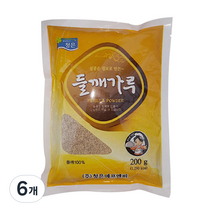 청은 들깨가루, 200g, 6개