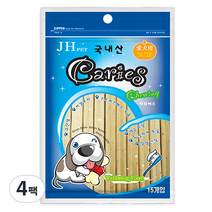 카리에스 강아지 치약껌, 분유치즈맛, 4팩