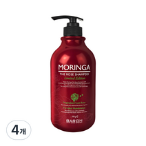 바론 모링가 더 로즈 샴푸, 500g, 4개