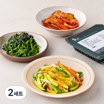 집반찬연구소 계절삼색나물 애호박나물 110g + 새콤달콤도라지무침 100g + 참나물 80g, 2세트
