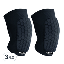 올리보 벌집 무릎보호대 SVS숏 2개 블랙, 3세트