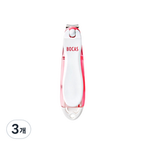 보카스 파일 삽입형 회전 손톱깎이 NC-3020F, 레드, 3개