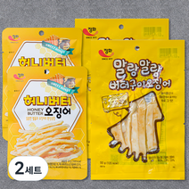 정화식품 허니버터오징어 30g 2p + 말랑버터 50g 2p 세트, 2세트