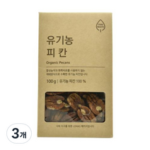 ORGA ZERO 유기농 피칸, 100g, 3개