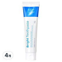 브라이트 프리미엄 미백 치약, 100g, 4개