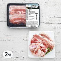 파머스팩 한돈 제주돼지 칼집 삼겹살 구이용 (냉장), 500g, 2팩