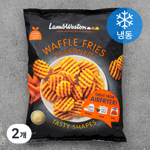램웨스턴 와플모양 시즈닝 감자튀김 (냉동), 2개, 600g