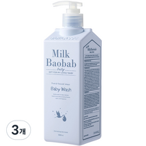 밀크바오밥 베이비 워시 올인원클렌저, 500ml, 3개