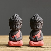 가정용 미니 불상 부처상 2p, 오렌지