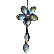 플라워 크리스탈 펜던트, 블루, 1개