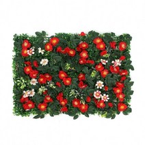 숲 인테리어 레드로즈 벽장식 인조잔디 60 x 40 cm, 1개