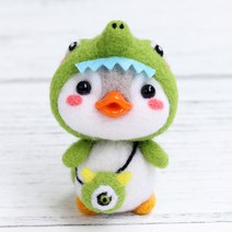 아트조이 DIY 양모펠트 키트, 1세트, 공룡 펭귄