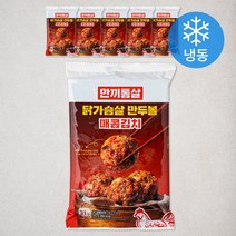 한끼통살 닭가슴살 굴림만두 매콤김치맛 (냉동), 180g, 6개입