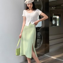 여성용 엘로스타 트임 롱 스커트 CH-2212369